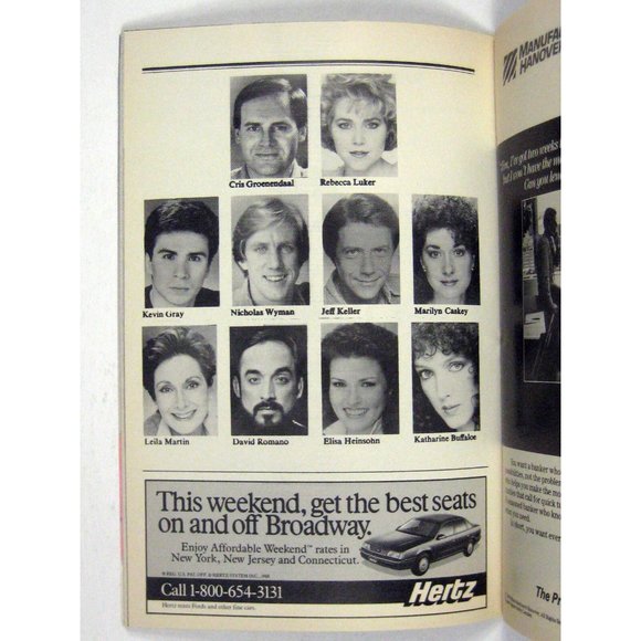 Phantom Playbill 1989 Majestic Rebecca Luker Cris Groenendaal George Lee Andrews - Picture 6 of 10